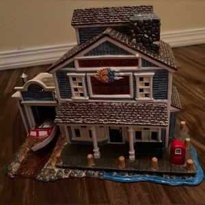 (Retired) Dept 56 Snow Village “Cascades Marina” & “Day at the Beach” Accessory